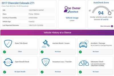 2017 Chevrolet Colorado 4WD Z71